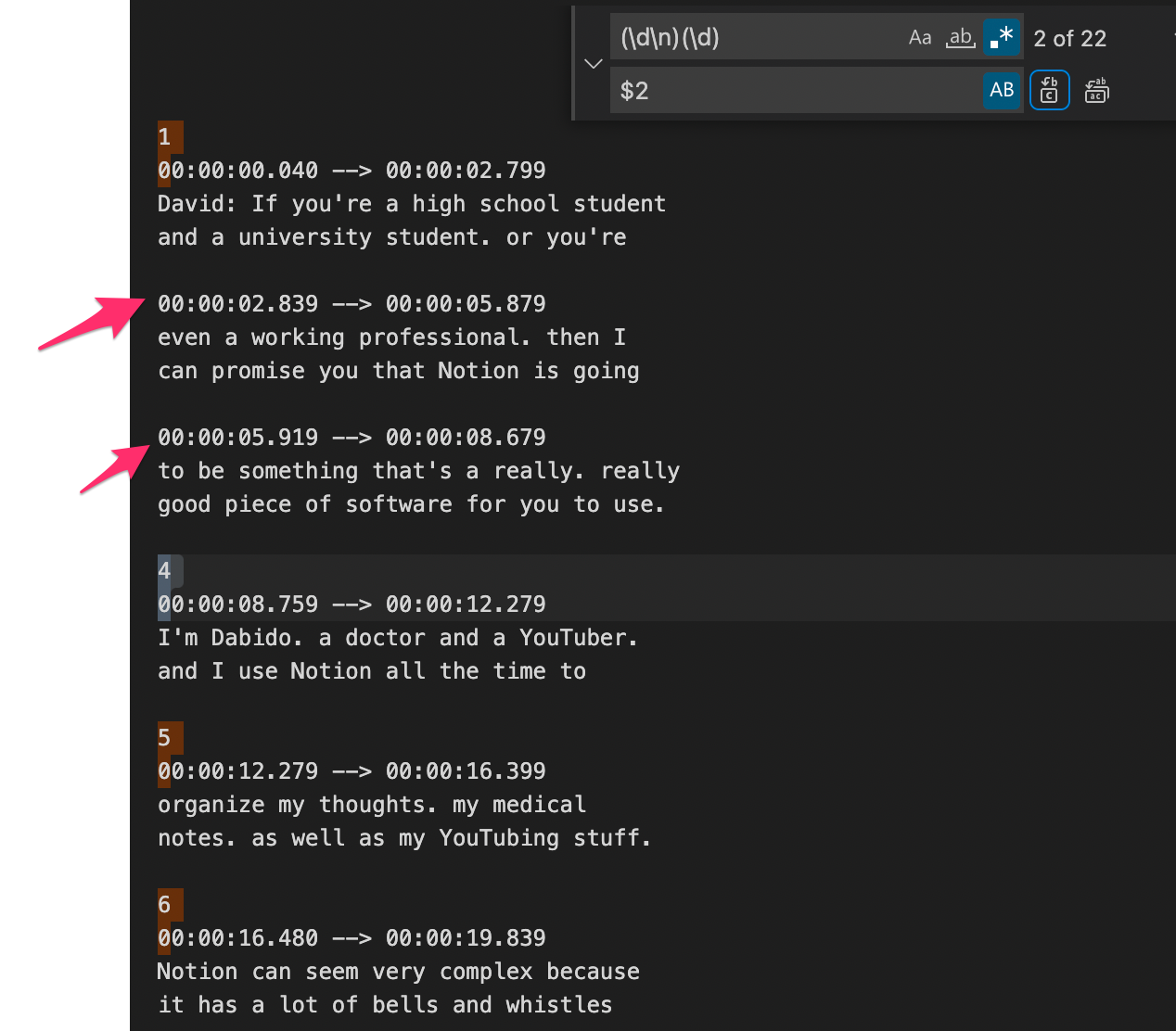 using-regex-in-visual-studio-code-brief